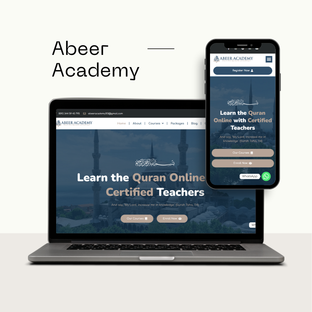 Abeer Academy Website Design & Development