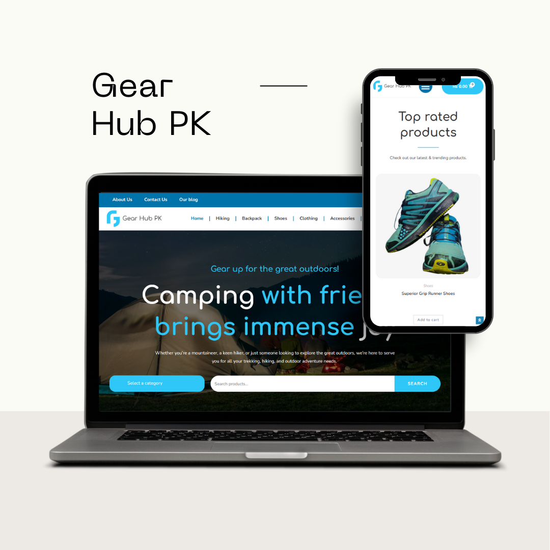 Gear Hub PK E-commerce Website Design & Development