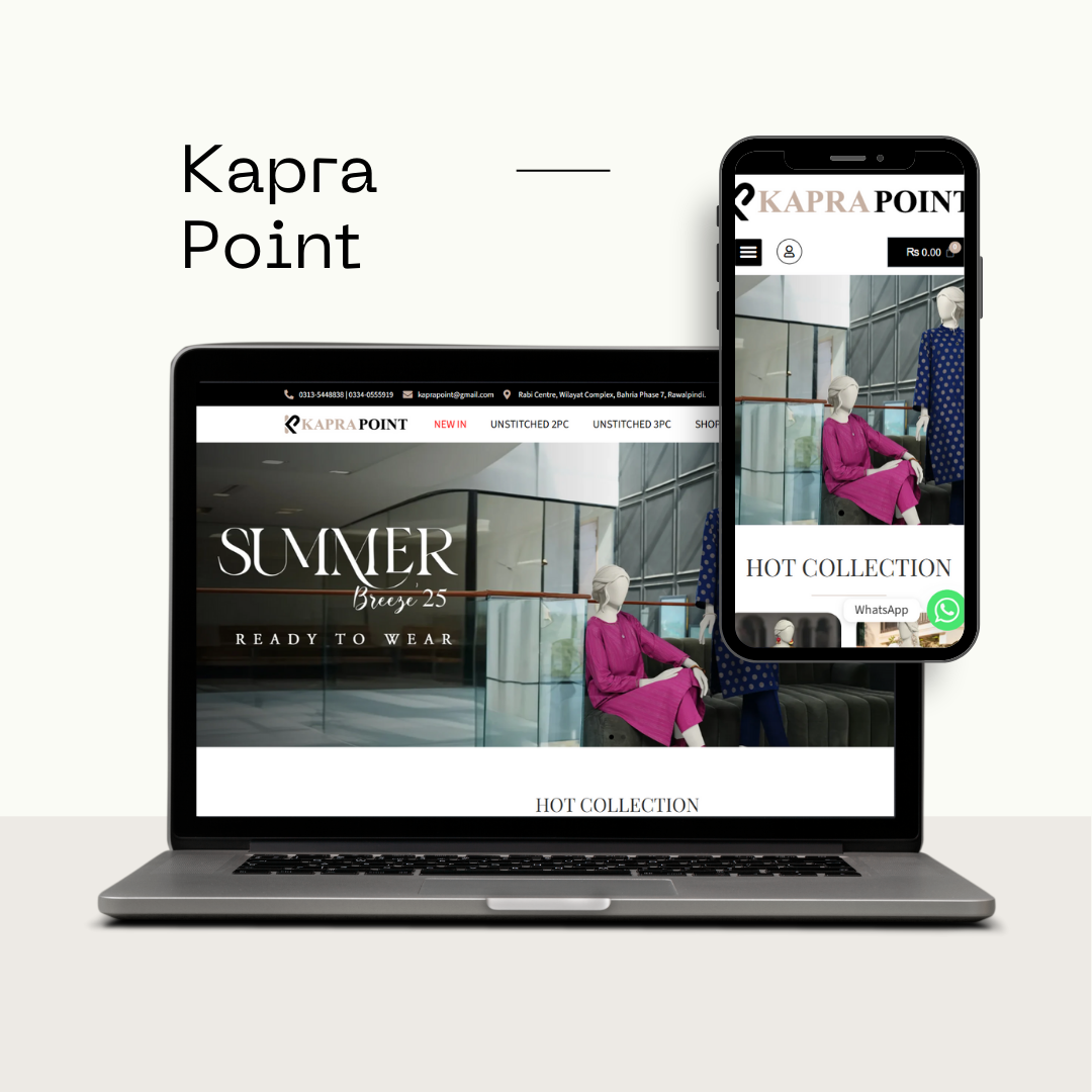 Kapra Point Online Store Design & Development