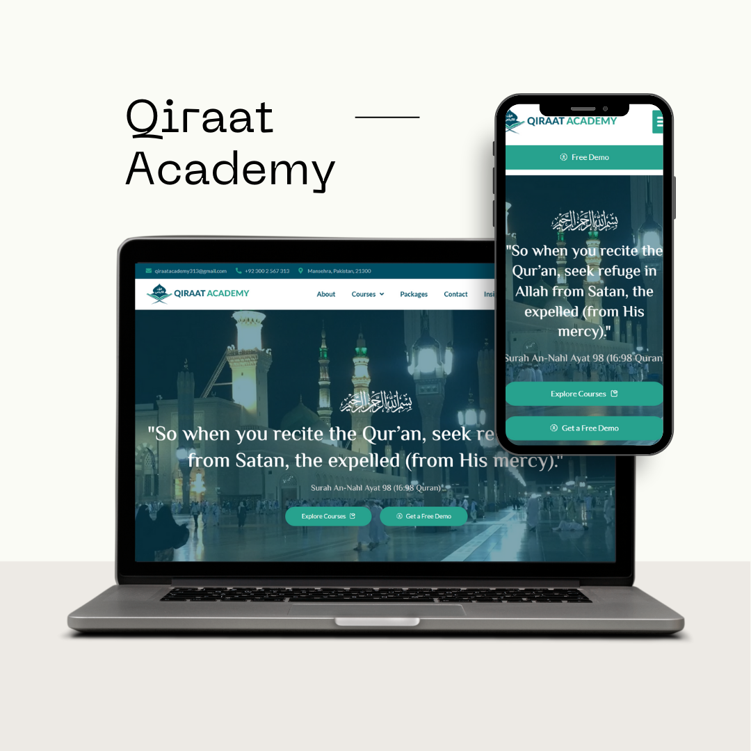 Qiraat Academy Website Design & Development