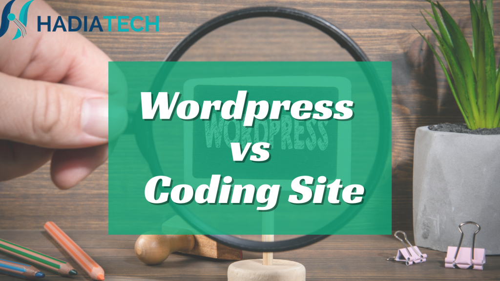 wordpress vs coding site